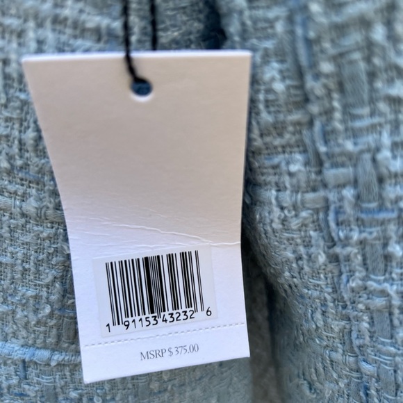 Jason Wu Pastel Blue Double Breasted Tweed Jacket Gold Buttons Size S NWT - Picture 11 of 14
